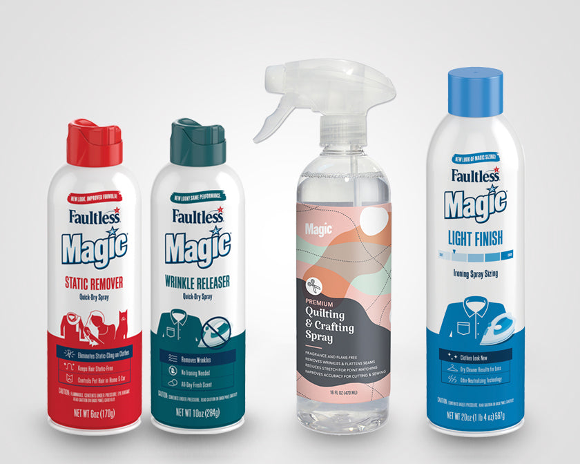 Magic – Tagged Spray Starch and Ironing Spray – Faultless Brands