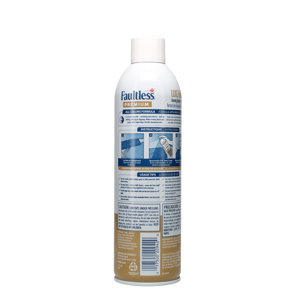 Faultless Premium Luxe Ironing Spray – Faultless Brands