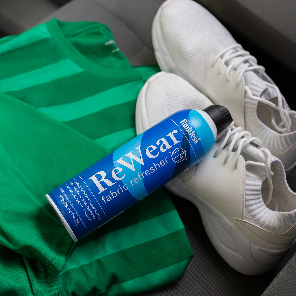  Faultless ReWear - Spray de lavado en seco para ropa –  removedor de arrugas, spray de refresco de tela, captura olores – como  champú seco para la ropa: Fresh Look W/Out