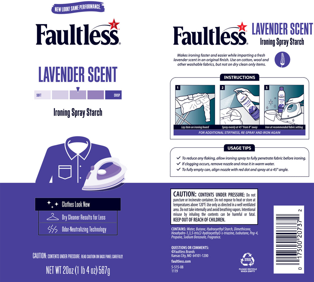 Faultless 20oz. Fresh Lavender Scent Starch (Single Can)