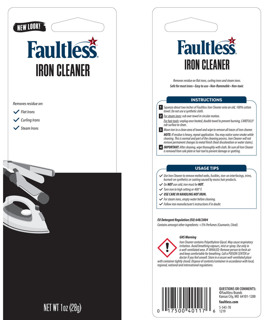 Faultless Iron Cleaner – Faultless Brands